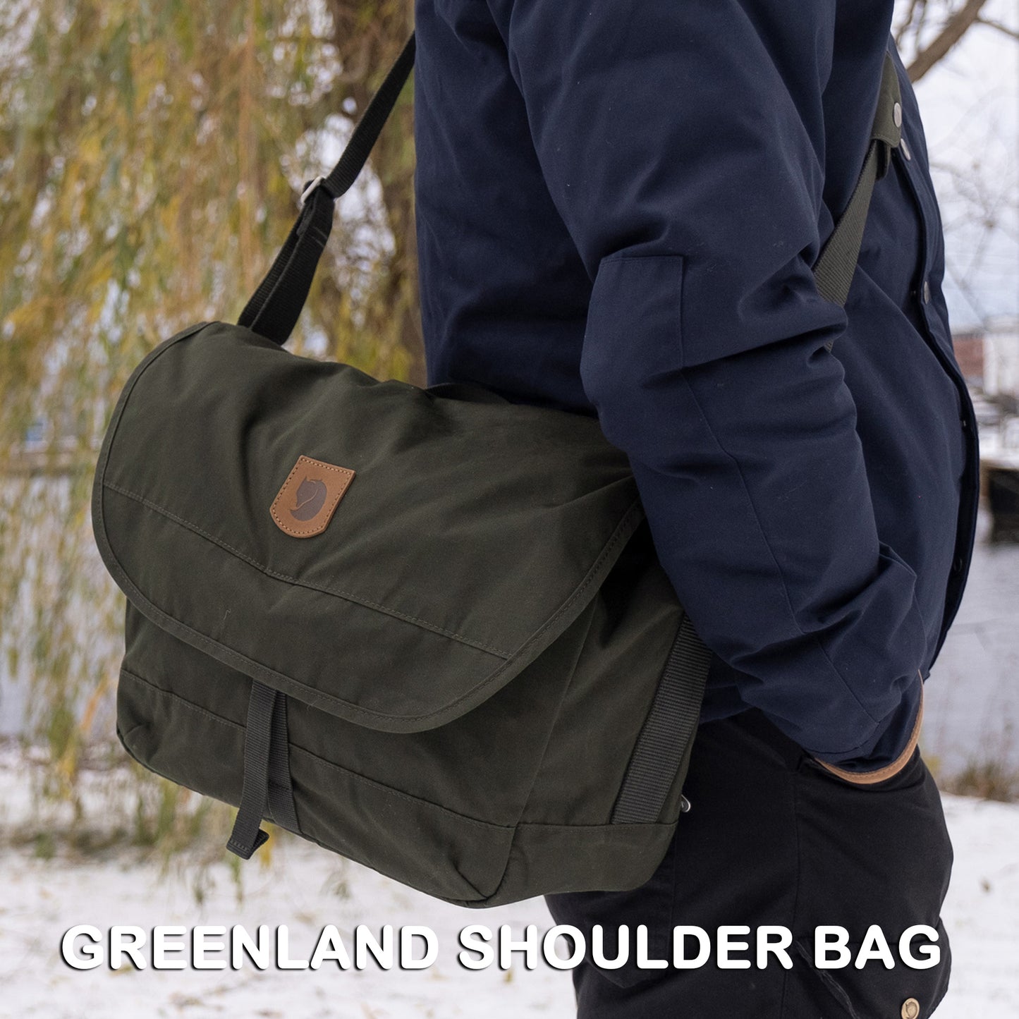 FJÄLLRÄVEN - 瑞典北極狐【狐狸袋】GREENLAND SHOULDER BAG 多用途電腦袋  23154-662 DEEP FOREST