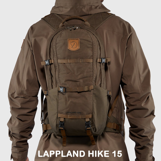 FJÄLLRÄVEN - 瑞典北極狐【狐狸袋】LAPPLAND HIKE 15 登山旅行背包 27230-633 DARK OLIVE