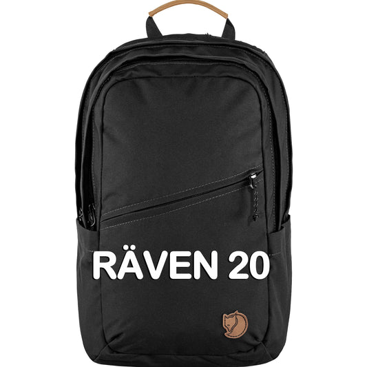 FJÄLLRÄVEN - 瑞典北極狐【狐狸袋】Raven20  Daypack 日用筆電15寸背包20L   23344-550 BLACK