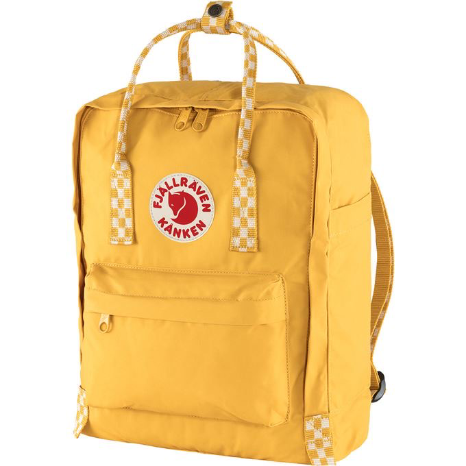 FJÄLLRÄVEN - 瑞典北極狐【狐狸袋】KÅNKEN 16L 背囊 書包 School bag outdoor backpack 23510-160-904  OCHRE / CHESS PATTERN